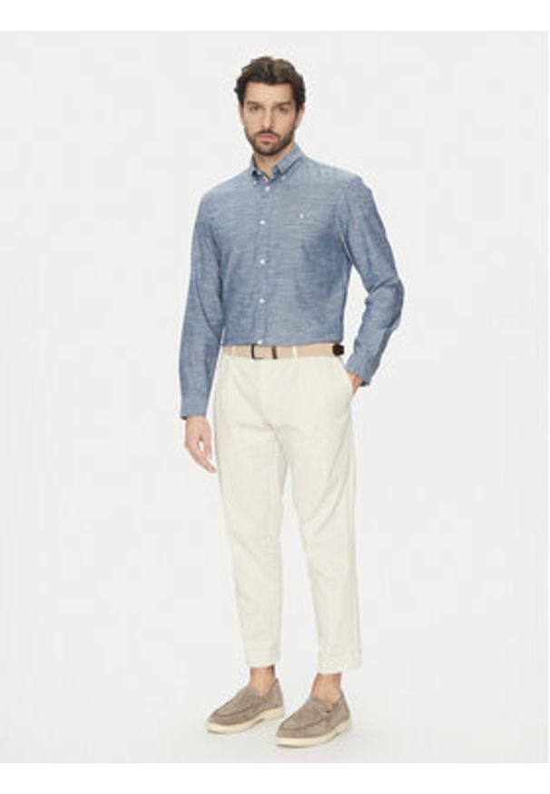 Jack & Jones Koszula Summer 12274599 Niebieski Regular Fit. Kolor: niebieski. Materiał: bawełna