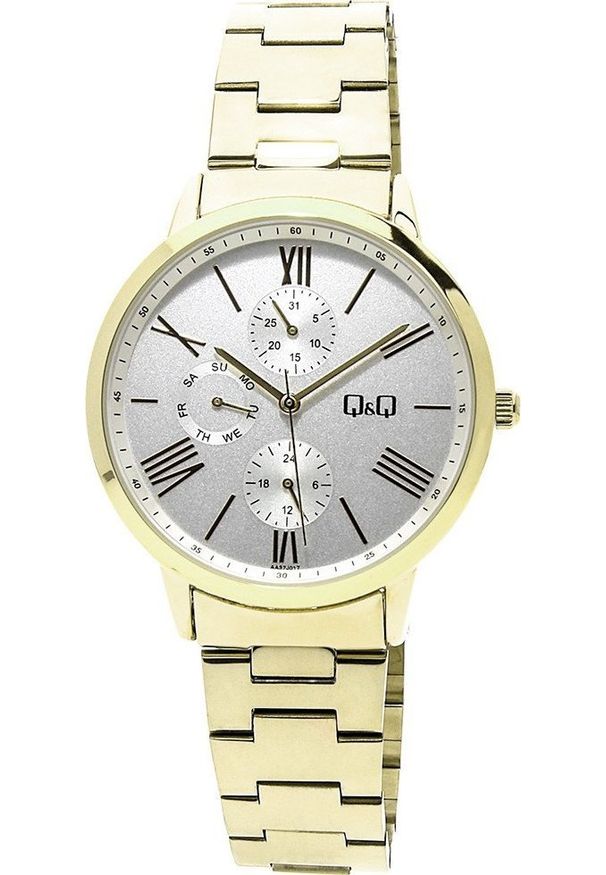 Zegarek QQ Zegarek męski QQ AA37-007 złoty. Kolor: złoty