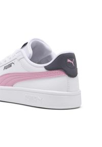 Puma - Młodzieżowe skórzane sneakersy Smash 3.0 PUMA. Kolor: wielokolorowy, szary, różowy, biały. Materiał: skóra