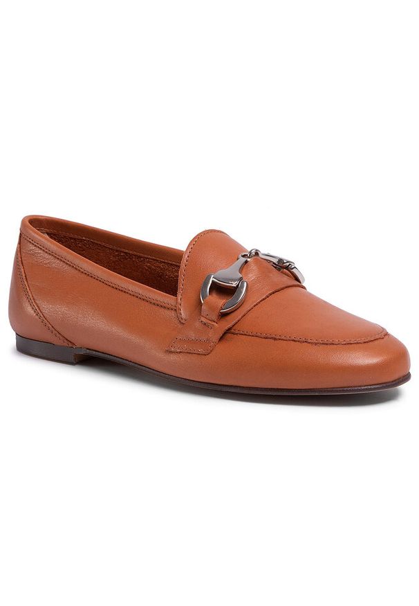 Loafersy Filipe. Kolor: brązowy