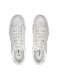 Calvin Klein Sneakersy Low Top Lace Up Lth Perf Mono HM0HM01428 Biały. Kolor: biały. Materiał: skóra #4