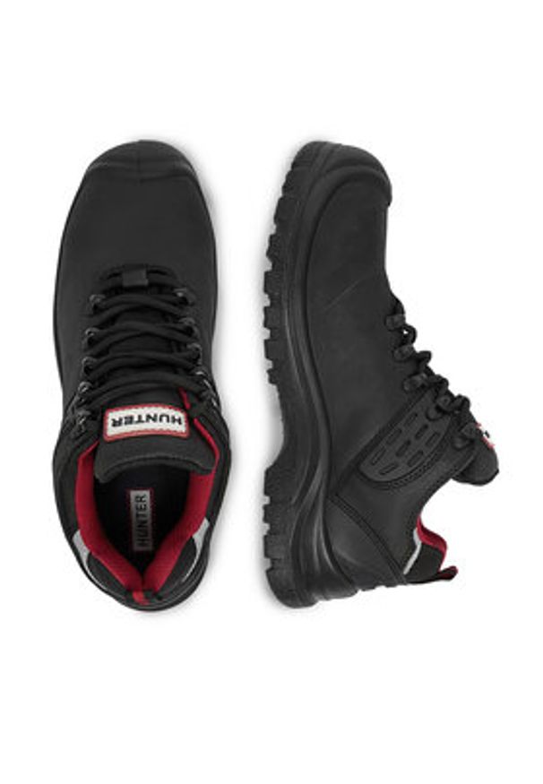 Hunter Półbuty HUNTER-SS-06 M Czarny. Kolor: czarny. Materiał: nubuk, skóra