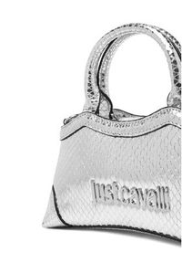 Just Cavalli Torebka 79RA4BZ1 ZS816 Srebrny. Kolor: srebrny. Materiał: skórzane