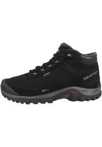 salomon - Buty trekkingowe męskie Salomon Shelter CS WP. Zapięcie: sznurówki. Kolor: czarny. Materiał: materiał, softshell. Szerokość cholewki: normalna. Sezon: zima. Sport: turystyka piesza