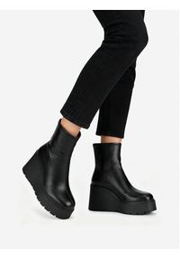 DeeZee Botki CEO-HY60195-1 Czarny. Kolor: czarny. Materiał: materiał #5