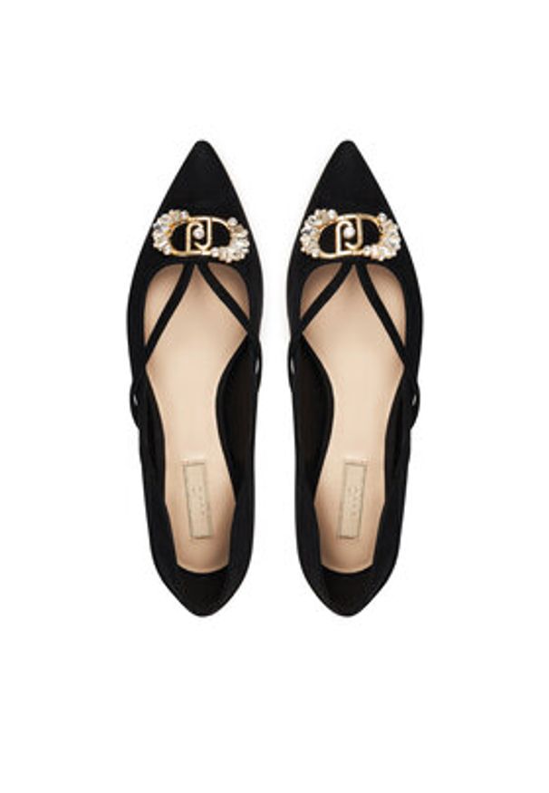 Liu Jo Baleriny Vivien 03 SF5037 P0021 Czarny. Kolor: czarny. Materiał: skóra, zamsz