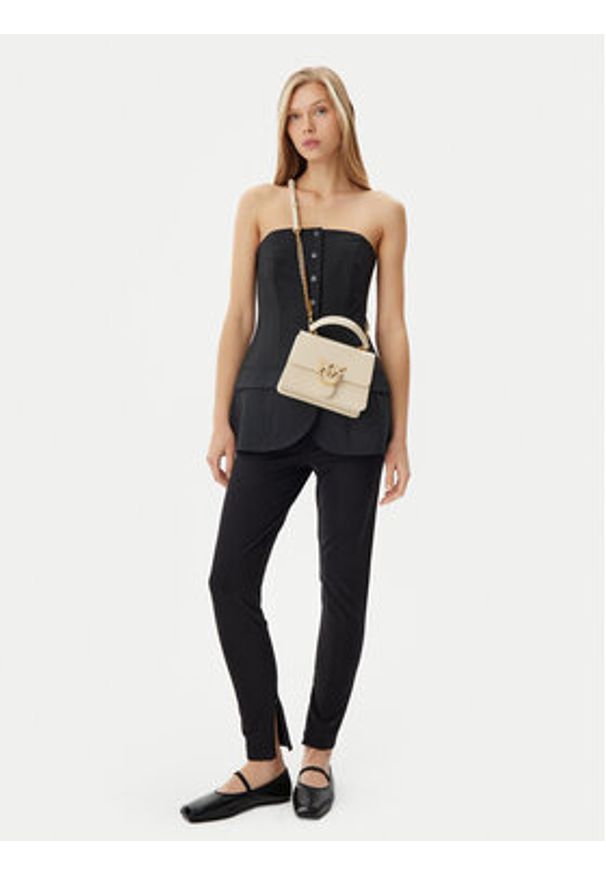 Pinko - PINKO Torebka Love One Top Handle Mini Light PE 25 PLTT 100071 A1UV Écru. Materiał: skórzane, lakierowane