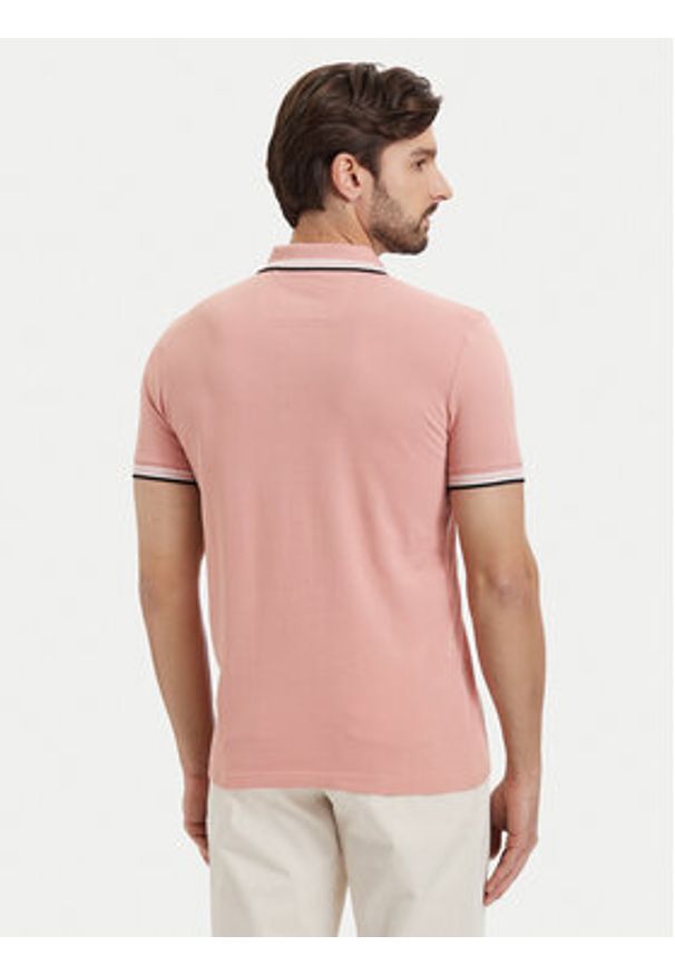 BOSS Polo Paddy 50469055 Różowy jasny Regular Fit. Typ kołnierza: polo. Kolor: różowy. Materiał: bawełna