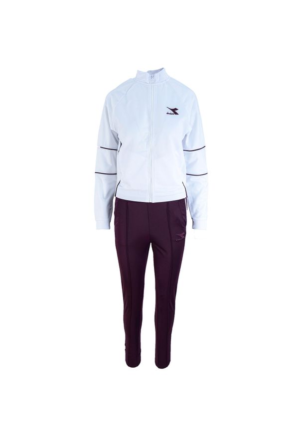 Diadora - Zestaw dresowy damski DIADORA L.TRACKSUIT CHROMIA S. Kolor: biały. Materiał: dresówka
