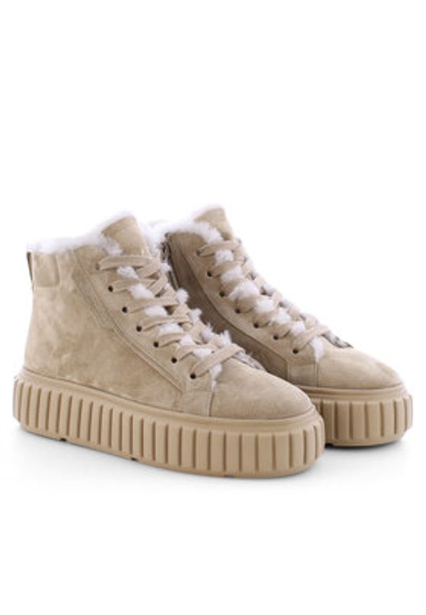 KENNEL&SCHMENGER - Kennel & Schmenger Sneakersy Zap 61-25410.566 Beżowy. Kolor: beżowy. Materiał: nubuk, skóra