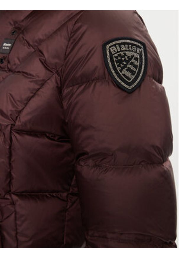 Blauer Kurtka puchowa 23WBLDC03141 Brązowy Regular Fit. Kolor: brązowy. Materiał: syntetyk