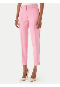 Maryley Spodnie materiałowe 26EB52Z/43BB Różowy jasny Regular Fit. Kolor: różowy. Materiał: syntetyk #1