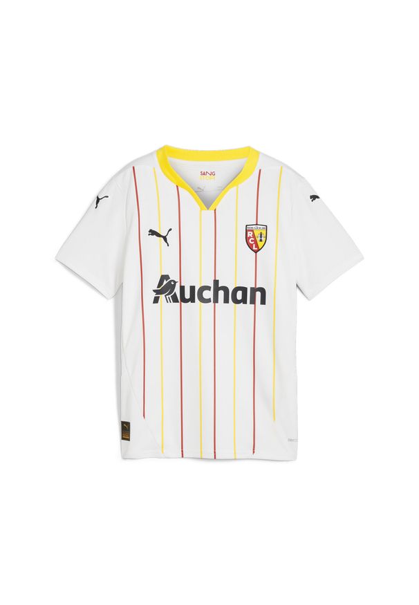 Puma - Młodzieżowa koszulka RC Lens 24/25 PUMA White Pelé Yellow. Kolor: biały, żółty, wielokolorowy