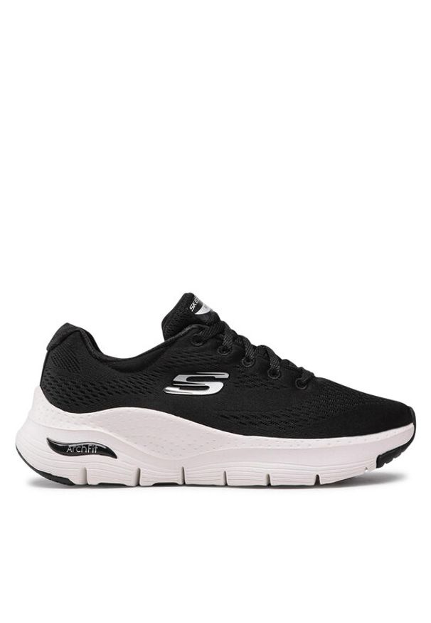 skechers - Skechers Sneakersy Arch Fit 149057/BKW Czarny. Kolor: czarny. Materiał: materiał