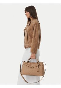 Guess Torebka Ella Logo HWPD97 46060 Beżowy ciemny. Kolor: beżowy. Materiał: skórzane #1