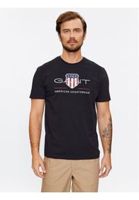 GANT - Gant T-Shirt Reg Archive Shield Ss 2003199 Czarny Regular Fit. Kolor: czarny. Materiał: bawełna #1