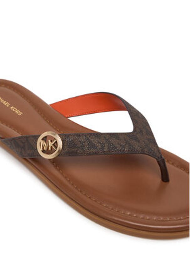 MICHAEL Michael Kors Japonki Ering Thong 40S6ERFS1B Brązowy. Kolor: brązowy. Materiał: skóra