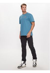 Wrangler T-Shirt Sign Off 112341129 Niebieski Regular Fit. Kolor: niebieski. Materiał: bawełna #5
