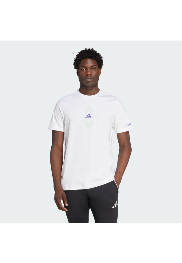 Adidas - Koszulka F50 Graphic. Kolor: biały
