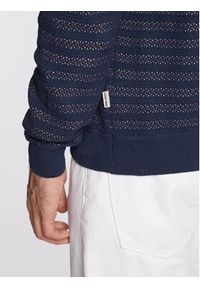 Blend Sweter 20714350 Granatowy Regular Fit. Kolor: niebieski. Materiał: bawełna #5