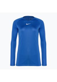 Longsleeve termoaktywny damski Nike Dri-FIT Park First Layer LS. Kolor: niebieski. Długość rękawa: długi rękaw. Technologia: Dri-Fit (Nike). Sport: fitness #1