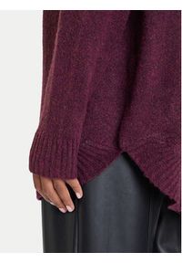 Vero Moda Sweter Plaza 10290784 Fioletowy Loose Fit. Kolor: fioletowy. Materiał: syntetyk #5