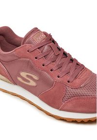 skechers - Skechers Sneakersy 111/ROS Różowy. Kolor: różowy. Materiał: zamsz, skóra #5