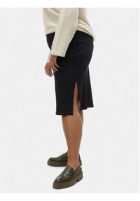 Vero Moda Curve Spódnica midi 10294911 Czarny Regular Fit. Kolor: czarny. Materiał: bawełna #6