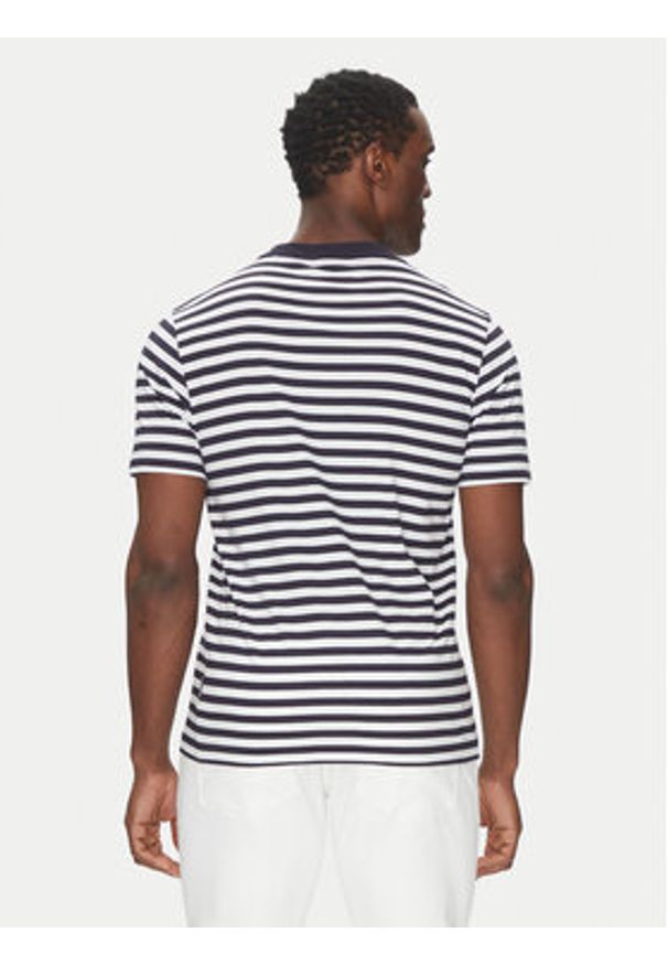 Hechter Paris T-Shirt 75015 151923 Granatowy Regular Fit. Kolor: niebieski. Materiał: bawełna