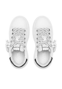 Karl Lagerfeld - KARL LAGERFELD Sneakersy KL42376N Biały. Kolor: biały. Materiał: skóra #5