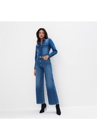 Mohito - Jeansy wide leg - Niebieski. Kolor: niebieski #1