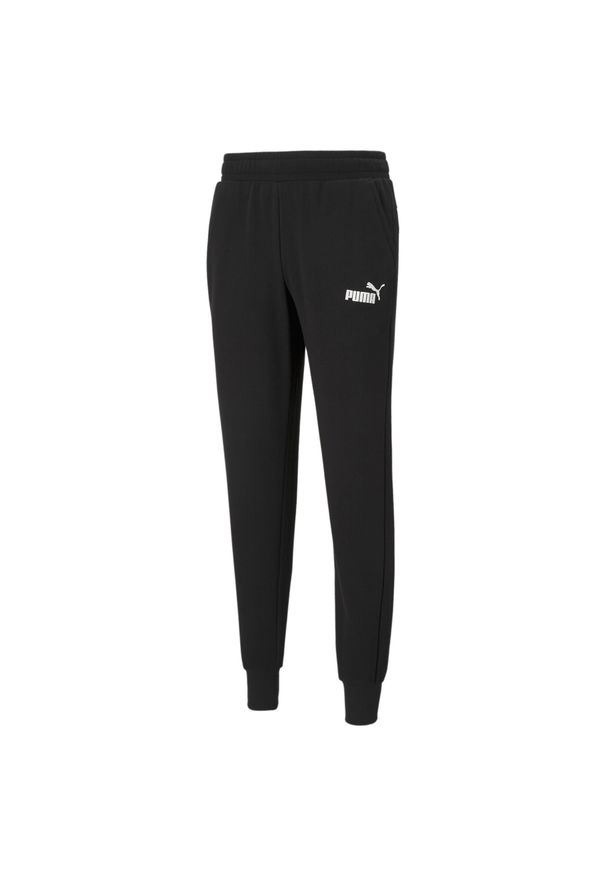 Spodnie Puma ESS Logo TR cl. Kolor: czarny. Materiał: materiał, prążkowany