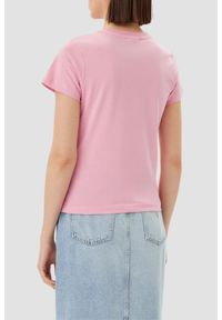 Guess - GUESS Różowy damski t-shirt Narciso, Rozmiar L. Kolor: różowy #2