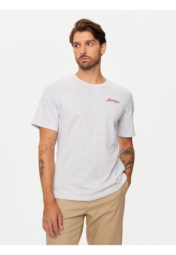 Jack & Jones - Jack&Jones T-Shirt Erik 12257603 Szary Relaxed Fit. Kolor: szary. Materiał: bawełna