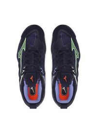 Mizuno Buty halowe Wave Momentum 3 V1GA2312 Niebieski. Kolor: niebieski. Materiał: mesh, materiał. Model: Mizuno Wave