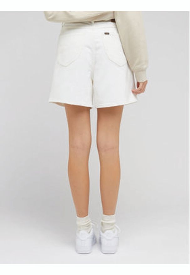 Lee Szorty jeansowe Stella L37EGVA60 112330595 Écru Regular Fit. Materiał: bawełna, lyocell