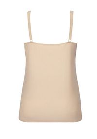 Chantelle Top Soft Stretch C10620 Beżowy Slim Fit. Kolor: beżowy. Materiał: syntetyk