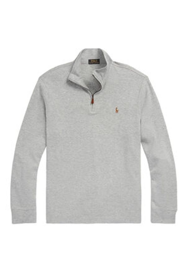 Polo Ralph Lauren Sweter 7,10672E+11 Szary Regular Fit. Typ kołnierza: polo. Kolor: szary. Materiał: bawełna