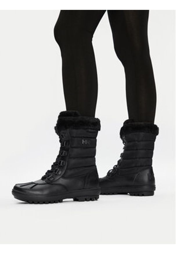 Helly Hansen Śniegowce Aurora 11982 Czarny. Kolor: czarny. Materiał: skóra