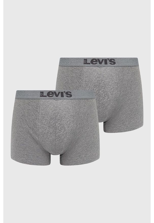 Levi's® - Levi's bokserki męskie kolor szary. Kolor: szary. Materiał: bawełna
