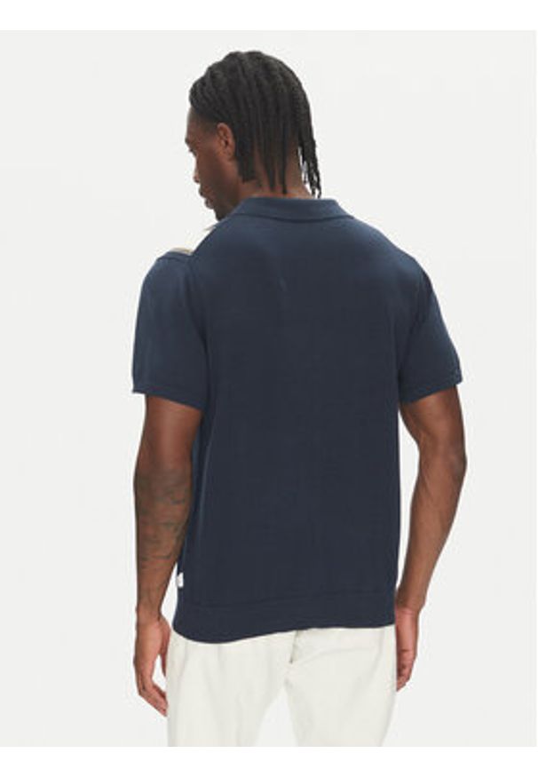 Lindbergh Kardigan 30-804062 Niebieski Relaxed Fit. Kolor: niebieski. Materiał: bawełna