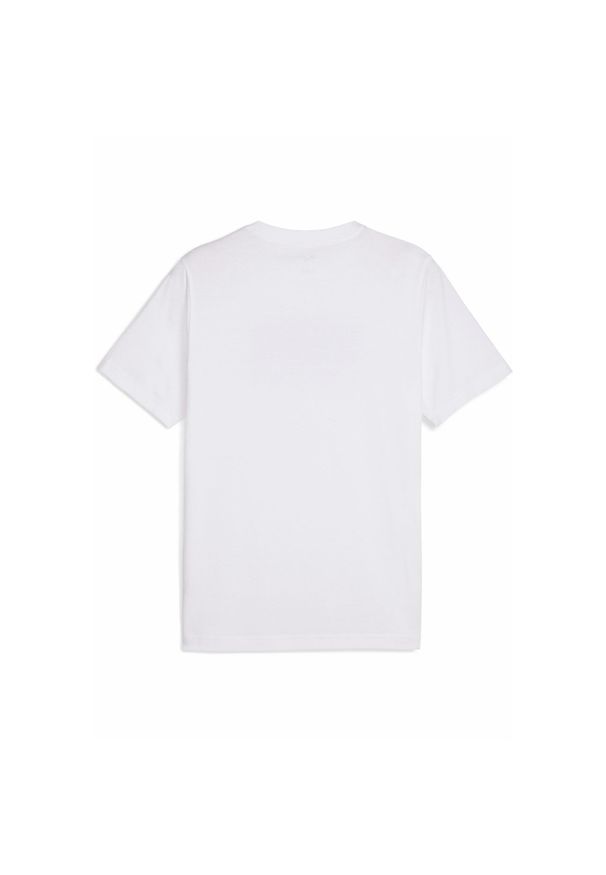 Puma - Męska koszulka Graphics Moto Sport PUMA White. Kolor: biały. Materiał: guma. Wzór: nadruk