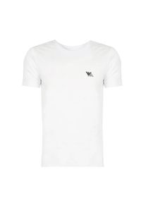 Emporio Armani T-shirt "2 Pack" | 111670 4F733 | Mężczyzna | Biały, Granatowy. Okazja: na co dzień. Kolor: biały, niebieski, wielokolorowy. Materiał: wiskoza, elastan. Długość: długie. Wzór: nadruk. Sezon: lato. Styl: klasyczny, casual, elegancki #3