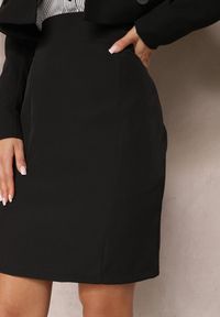 Renee - Czarna Ołówkowa Spódnica o Długości Mini Bezande. Kolor: czarny. Długość: krótkie #2
