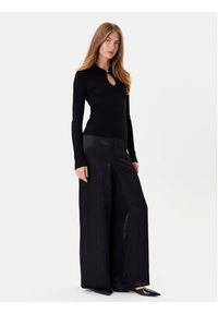 Marella Spodnie palazzo William 2525136051 Czarny Wide Leg. Kolor: czarny. Materiał: syntetyk