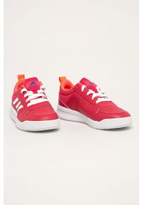 Adidas - adidas - Buty dziecięce Tensaur. Nosek buta: okrągły. Zapięcie: sznurówki. Kolor: różowy. Materiał: syntetyk, skóra, materiał. Szerokość cholewki: normalna #2