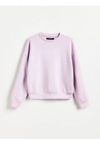 Reserved - Bluza z modalem - lawendowy. Kolor: fioletowy. Materiał: dzianina