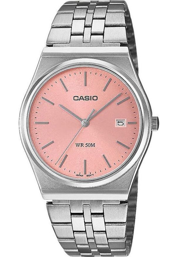 Zegarek Casio Zegarek męski Casio MTP-B145D-4AVEF srebrny. Kolor: srebrny
