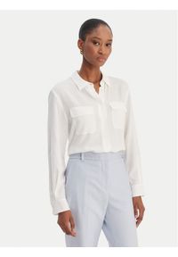 Marella Koszula Febe 2613111051 Biały Regular Fit. Kolor: biały. Materiał: acetat #1