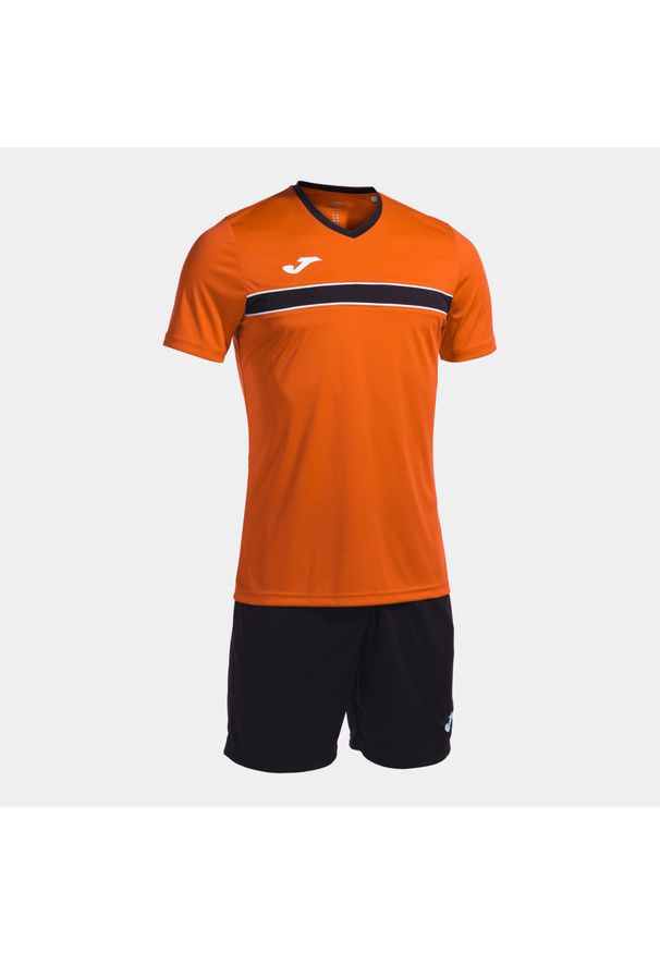 Zestaw Sportowy Joma Victory Pomarańczowy 4XS - Oddychający i Zrównoważony. Kolor: czarny, pomarańczowy, wielokolorowy. Materiał: dresówka. Sport: piłka nożna